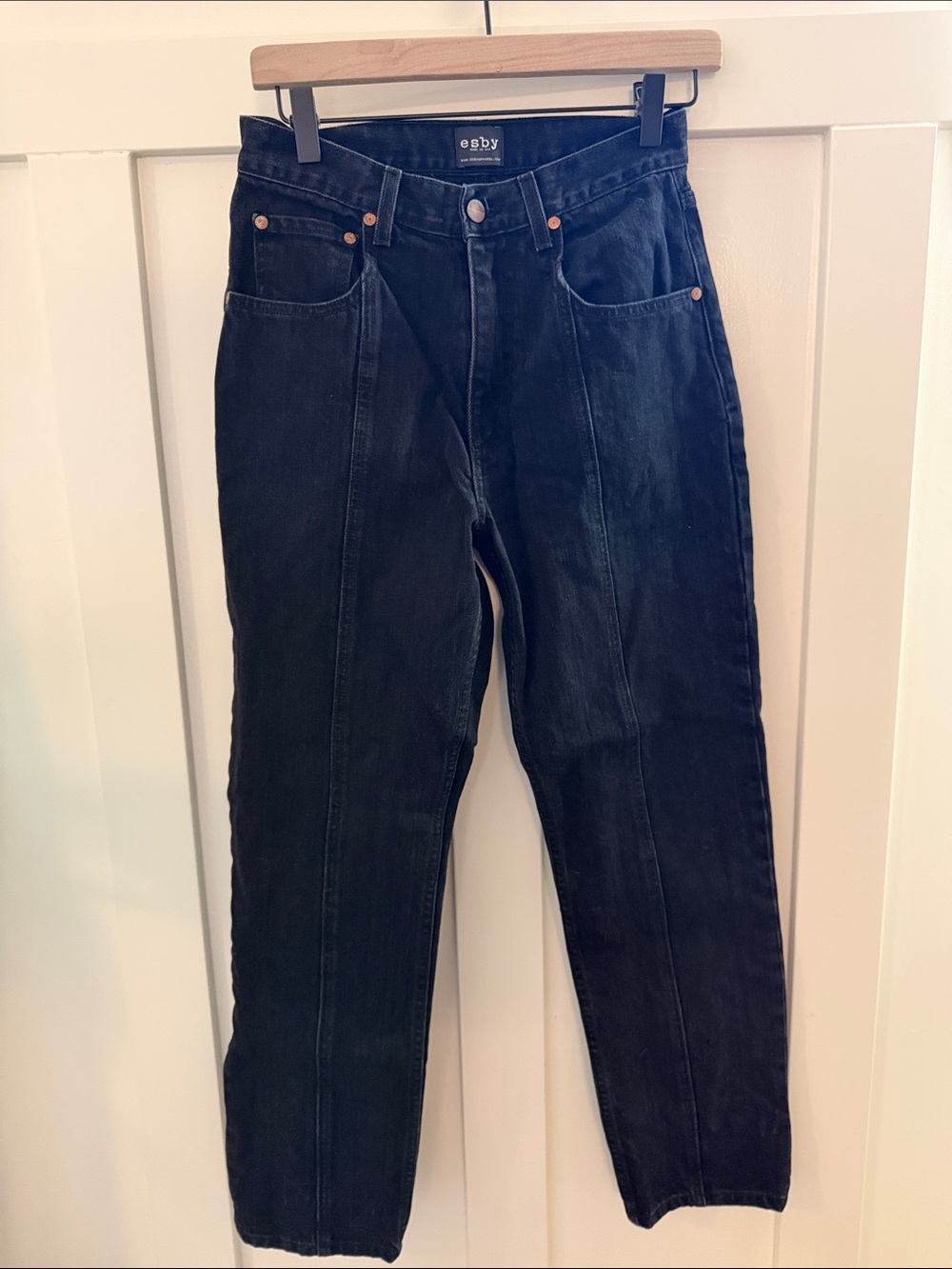 Esby Black Straight Jeans